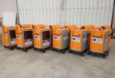 راهبند آکاردئونی برقی EGD ارتفاع 120 سانتی متری